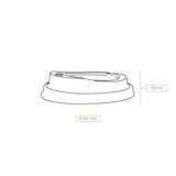 thumbnail of greenbox - CPLA-Deckel Ø 80 mm, weiß, Trinköffnung, 50 St.