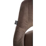 thumbnail of Set van 2 barkrukken Milet fluweel bruin/Metaal mat zwart