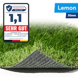 thumbnail of Kunstrasen Lemon - Rasenteppich für Balkon, Terrasse & Garten - Höhe 50 mm, Gewicht 3200 g/m² / 100 x 250 cm