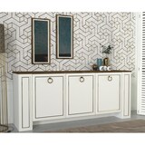 thumbnail of Sideboard Sansa mit 2er Spiegel Set Weiß Walnuss