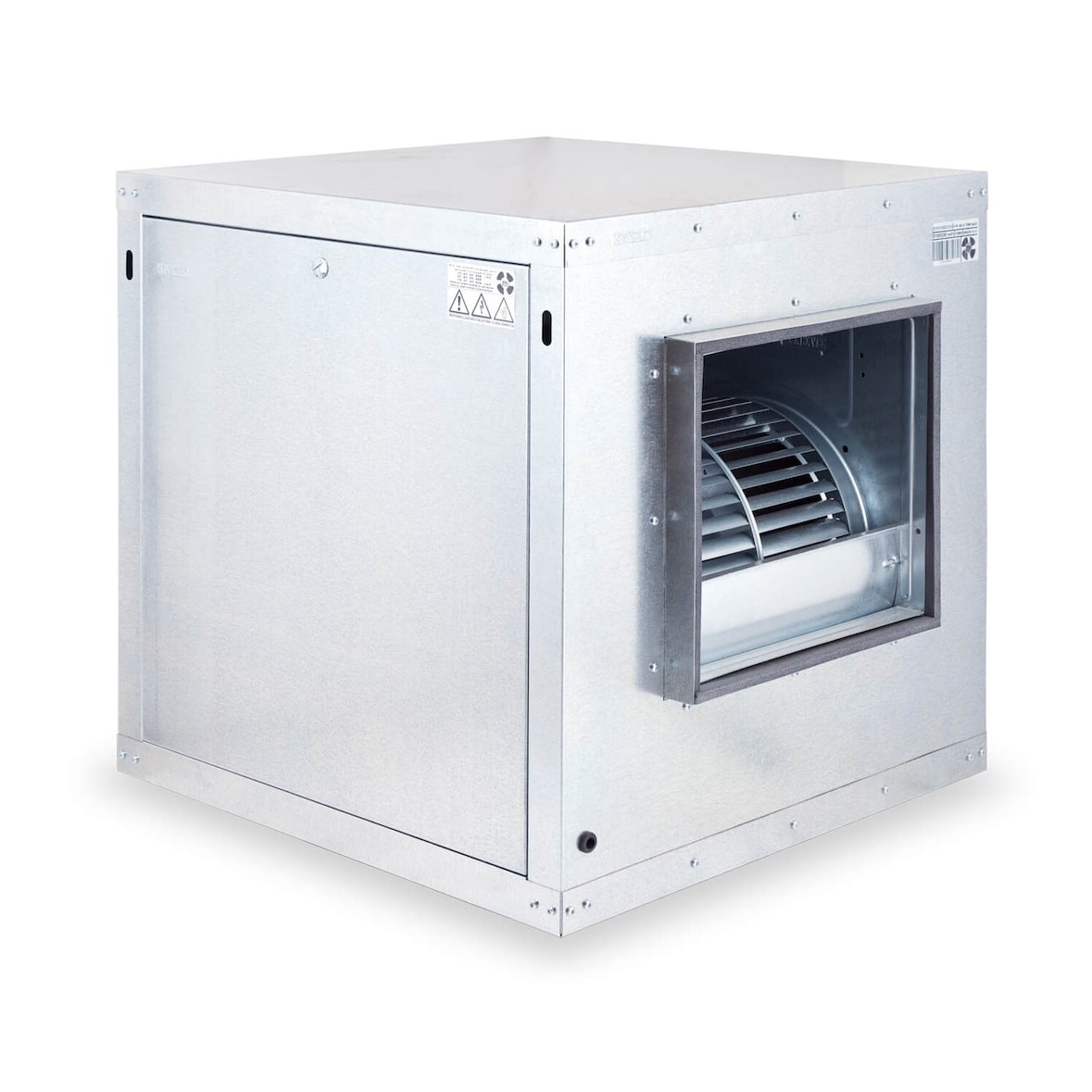 Unidad de ventilación doble aspiración con ventilador de la serie CVDA de 1 velocidad Salida HORIZONTAL (10/10, Potencia: 3/4 CV)