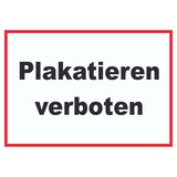 thumbnail of Plakatieren verboten Schild A3 (297x420mm)
