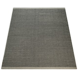 thumbnail of Teppich Kurzflor Webmuster meliert Wohnzimmer schmutzabweisend Grau Rechteckig 60x110 | 80% Wolle, 20% Baumwolle | Florhöhe: 8 mm | nur Ausklopfbar