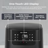 thumbnail of KLAMER Heißluftfritteuse 5l XL, Heissluftfritteuse mit Sichtfenster & Schüttel-Erinnerung, Ölfreier 1500W Airfryer mit LED-Touchscreen, digitalem deu…