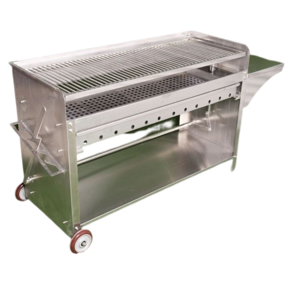 115cm Holzkohlegrill Edelstahlgrill gewerbliches Rostbratgerät