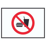thumbnail of Essen und Trinken verboten 2 Symbol Schild A5 (148x210mm)