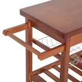 thumbnail of HOMCOM Carrello da Cucina con Portabottiglie, 2 Ripiani  2 Cassetti