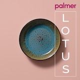 thumbnail of Palmer Bord diep Lotus 21 cm Turquoise Zwart Stoneware 2 stuks