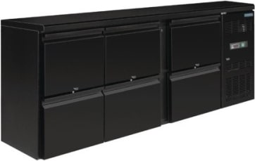 Hintere Bar mit 6 Schubladen 536 Liter schwarz, 280 W, 220 V - MONO