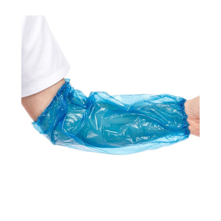 MONOUSO - Schutzärmel Polyetylen 18x44cm 20my Blau (100 Stück)