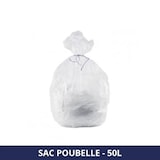 thumbnail of Sac poubelle 50L - Blanc - Haute densité - x500 sacs - FILFA FRANCE