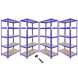 thumbnail of Monster Racking 5 x T-rax Stellingkasten - 90x45x180 cm - Blauw