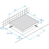 thumbnail of BEKO Table Verre Gaz 60cm 4 Foyers Noir hilw64222s