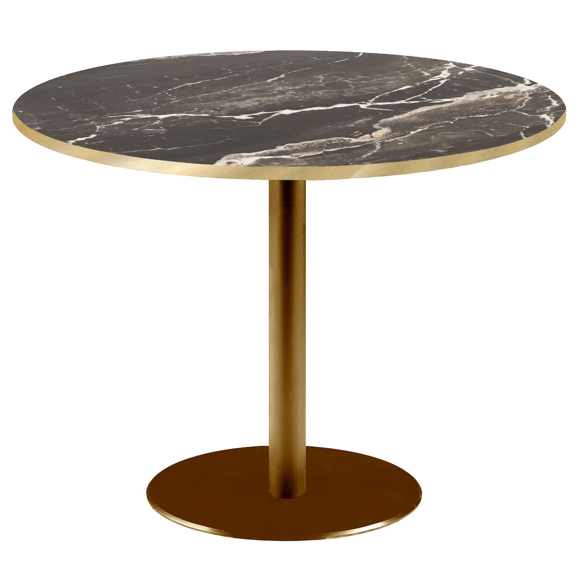 Restootab - Table Ø120cm Rome bistrot marbre veiné