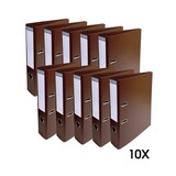 thumbnail of Exacompta - Réf. 53746E - Carton de 10 Classeurs à levier A4 Prem'Touch - Dos 70mm - Mécanique 75mm - 32 x 29 x 7 cm - Marron