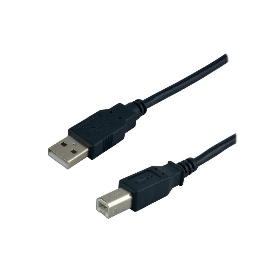 MCL - Câble USB 2.0 type A / B mâle - 2m Noir