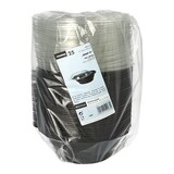 thumbnail of 25 Salatschalen, PET 600 ml Ø 16,6 cm · 5,9 cm schwarz "Snap It" mit Deckel R-PET glasklar