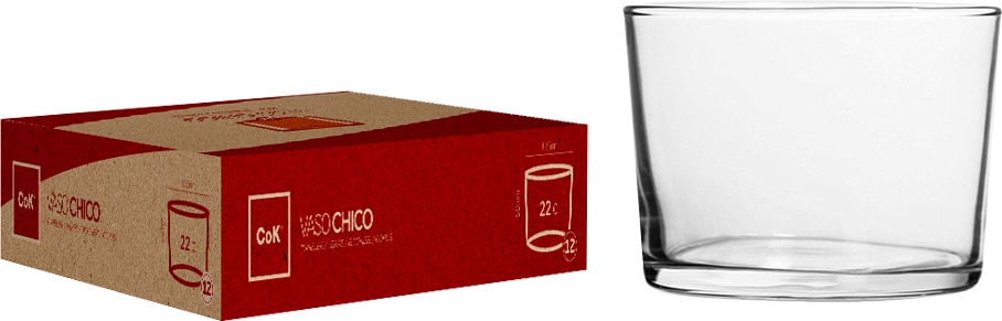 Vaso Chico 22 cl 12 unidades
