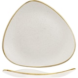 thumbnail of Churchill Dreieckiger Keramikteller Stonecast Weiß 31cm