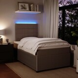 thumbnail of vidaXL Boxspringbett mit Matratze Hellgrau 120x190 cm Samt