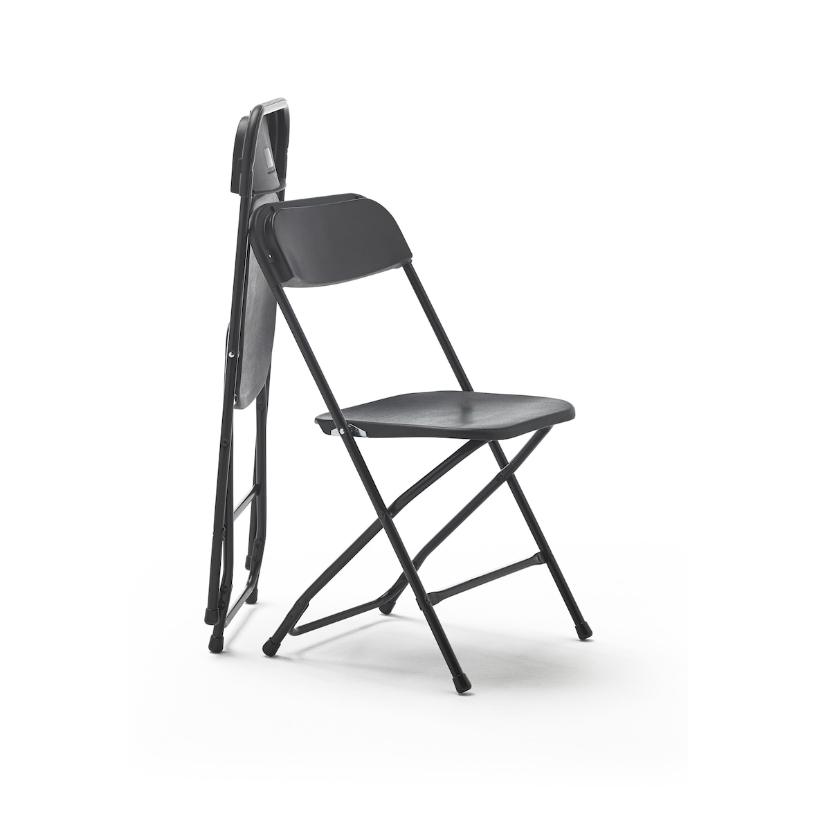 KG KITGARDEN - Pack de 2 Sillas Plegables Multifuncionales, 80x45x45cm, Negro