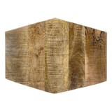 thumbnail of Couchtisch Beistelltisch 56 x 47 cm  Wohnzimmer Tisch Metall-Gestell mit massiver Tischplatte : schwarz matt - tabacco