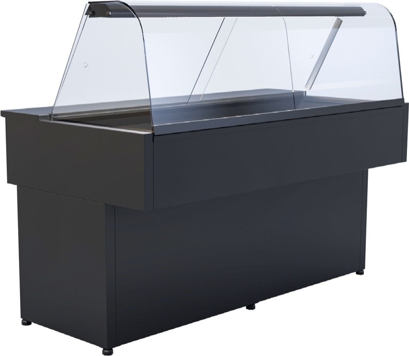 Kühltheke mit schräger Auslage  140 Liter Volumen  1500x765x1190 mm