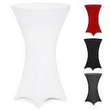thumbnail of DETEX® Stehtischhusse Weiß 70-75cm Verstärkter Fußbereich 30°C Waschbar Stehtisch Hussen Stretch Tisch Überzug Hochzeit