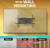 Un soporte de TV se monta en una pared.