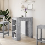 thumbnail of vidaXL Bartisch mit Regal Betongrau 95x47x103,5 cm Holzwerkstoff