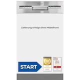 thumbnail of Exquisit START Einbaugeschirrspüler 45 cm, Teilintegriert, 9 Maßgedecke, 9 Liter, Startzeitvorwahl, ECO-Modus, EGSP51009-EB-030E inox