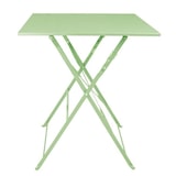 thumbnail of Table de terrasse carrée pliante en acier Bolero vert clair 600 mm