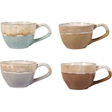 thumbnail of H&H Confezione 4 Tazze Da Caffè Malika Senza Piatto Stoneware, Assortiti, cc 110
