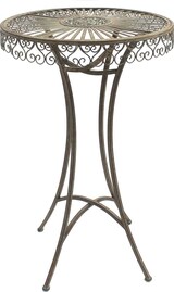 thumbnail of DanDiBo Stehtisch Garten Metall Antik 130414 Tisch H-106 cm D-65 cm Gartentisch Bistrotisch Bartisch