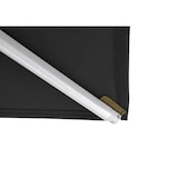 thumbnail of METRO PROFESSIONAL Demi-parasol rectangulaire, acier/aluminium, 2.1 x 1.3 m, avec manivelle, hydrofuge, anthracite/platine