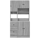 thumbnail of vidaXL Küchenschrank Grau Sonoma 95x50x180 cm Holzwerkstoff