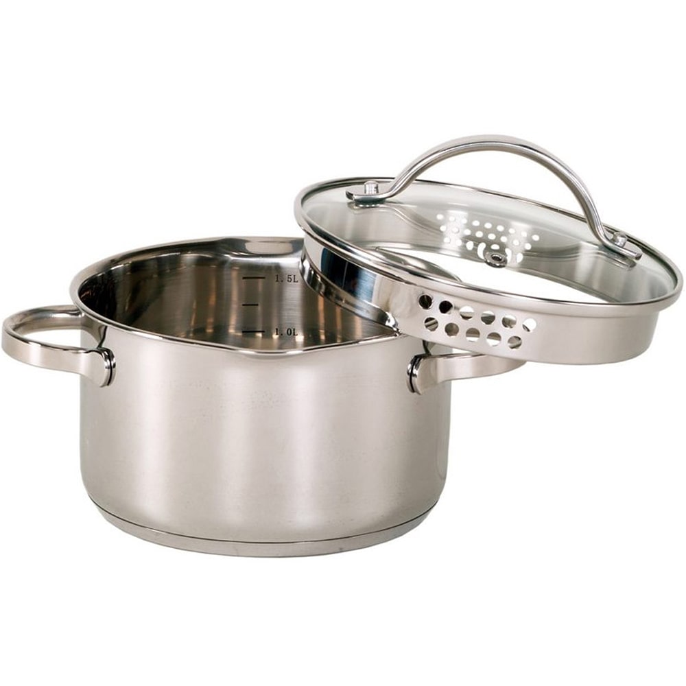 Krüger Kochtopf aus rostfreiem Edelstahl fassung 1500ml 16cm