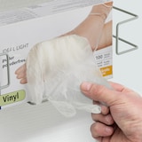 thumbnail of Relaxdays Handschuhspender 2er Set, für Einweg-Handschuhboxen, Handschuhhalter Wand, HBT: 9,5 x 28 x 9,5 cm, Eisen, grau