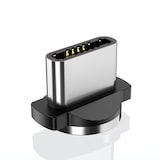 thumbnail of CaseMe 1m Magnet Ladekabel Magnetisch für iPhone Samsung Huawei Sony LG HTC USB Typ C Schwarz 1 meter