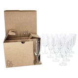 thumbnail of 120er Set Royal Sektgläser geeicht 0,1L Champagner-Glas klare Sektflöte Party