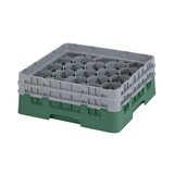 thumbnail of CAMBRO - 20S434-119 - Casiers de lavage 20 comp. - 9,84 cm Ø máx. - Haut max 13,5 cm - 50 x 50 x 18,4 cm - Verde sherwood