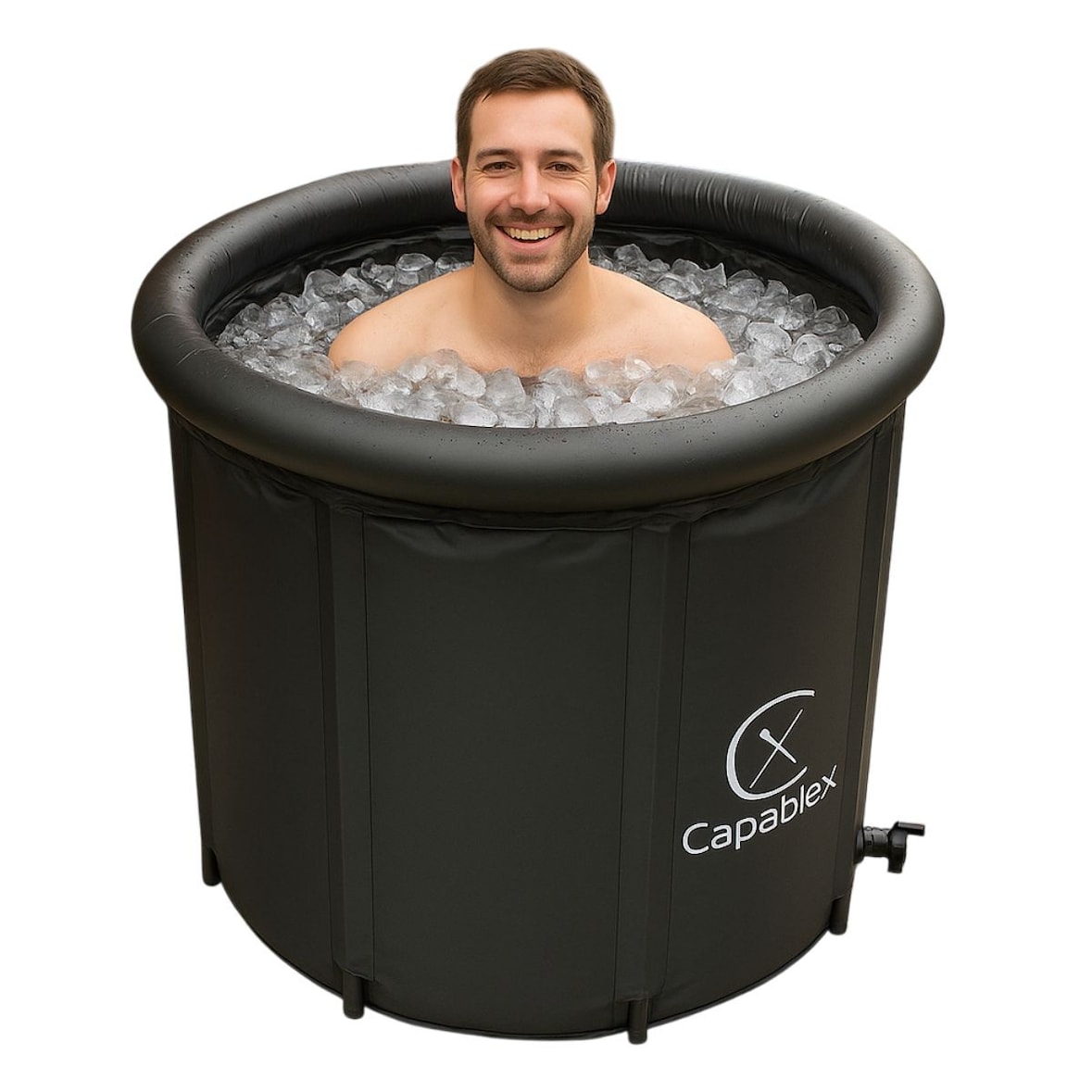 Bain glacé Ice bath 420 Litres Récupération Musculaire Sportif Boost le système immunitaire Ø 85 x H75 cm Baignoire de glace