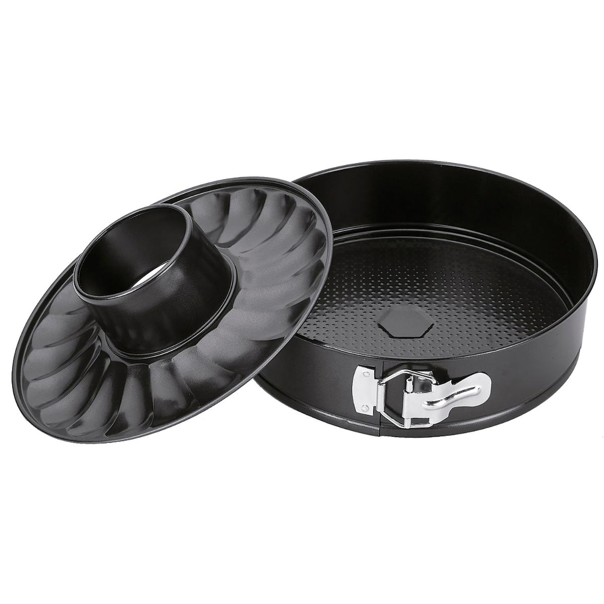 Quid Sweet Grey Abnehmbare Form 2 Basen Lackierter Stahl 26x6,8cm Schwarz