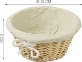 thumbnail of METRO Professional Corbeille en osier, 18 x 18 x 8 cm, ronde, 4 unités