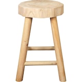 thumbnail of Banqueta feita à mão em madeira - Ø 26 x 40 cm - Castanho