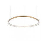 thumbnail of gemini sp d105 on-off 2700k, luminária de suspensão circular em alumínio dourado com luz led, ideal lux