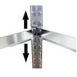 thumbnail of Schwerlastregal 160x80x40 cm 2er Set Lagerregal Kellerregal Metallregal Garagenregal