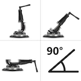 thumbnail of EBERTH QHK Maschinenschraubstock 160 mm, Spannweite 125 mm, 0–90° kippbar & 360° drehbar, aus Stahlguss – ideal für Bohrmaschinen und präzise Arbeiten