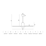 thumbnail of Deckenventilator Eco Indus Weiß 120 cm mit Wandschalter 120