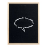 thumbnail of Securit® Quadro de letras - 256 letras, números e ícones - Madeira com acabamento em teca envernizada - Kit de montagem incluído - 60x80cm